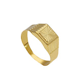 Herrenring 18 Karat Gold – 750 Goldring für Männer - 196379